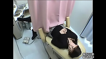 Spy Camera Footage Of A Japanese Housewife'S Gynecological Exam On An Internal Examination Table